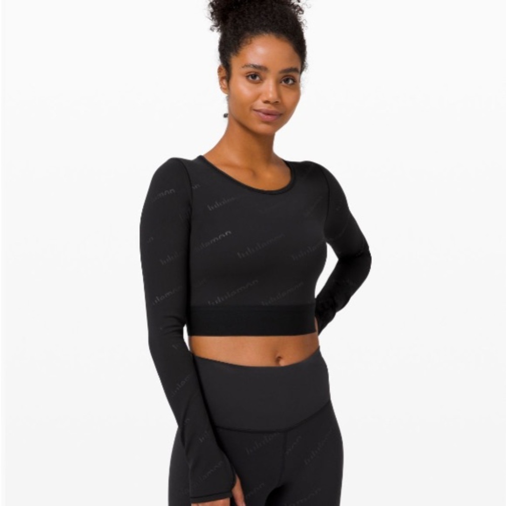 Lululemon Long Sleeve Cropped Top